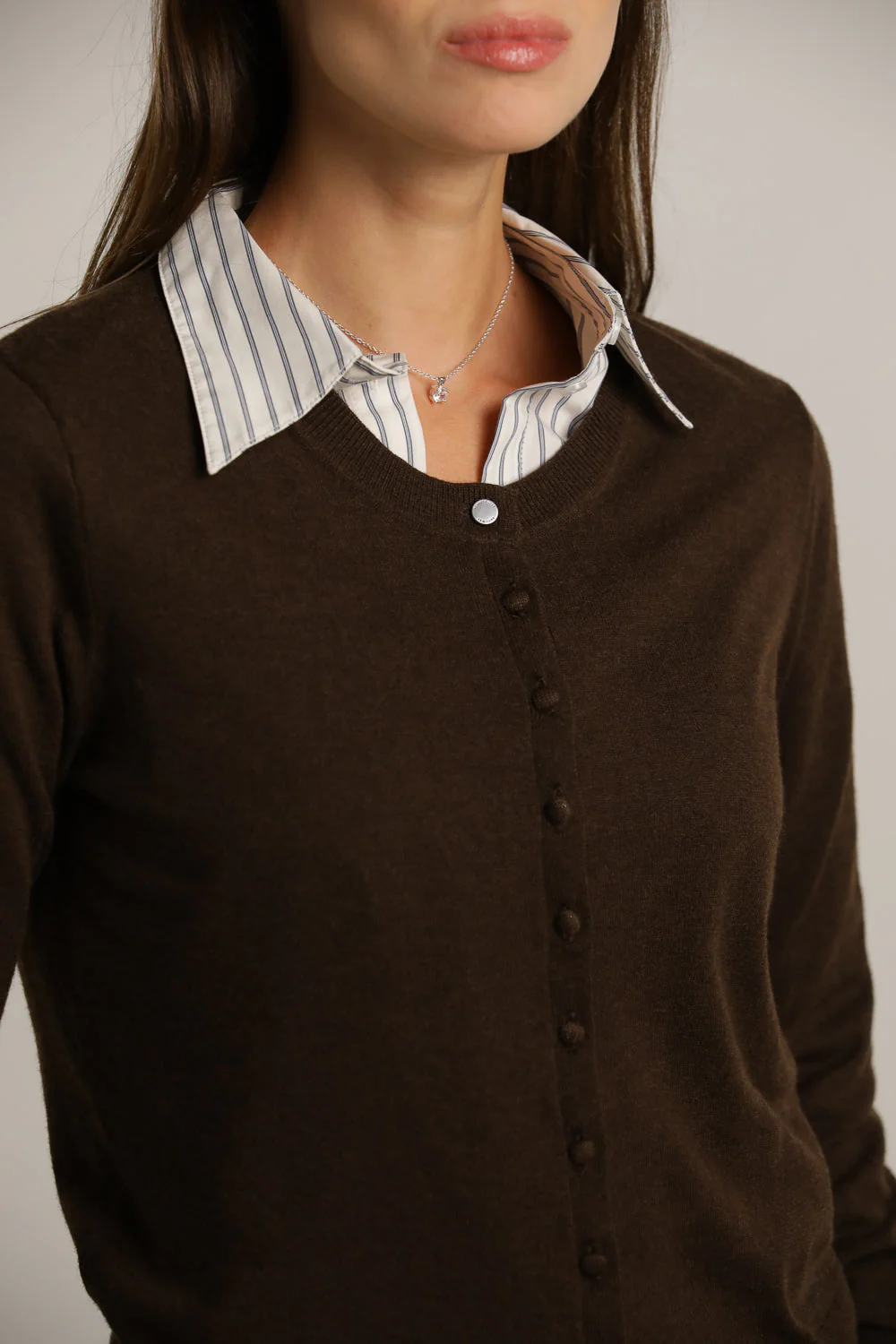 Buttoned Knit Cardigan - Image 9