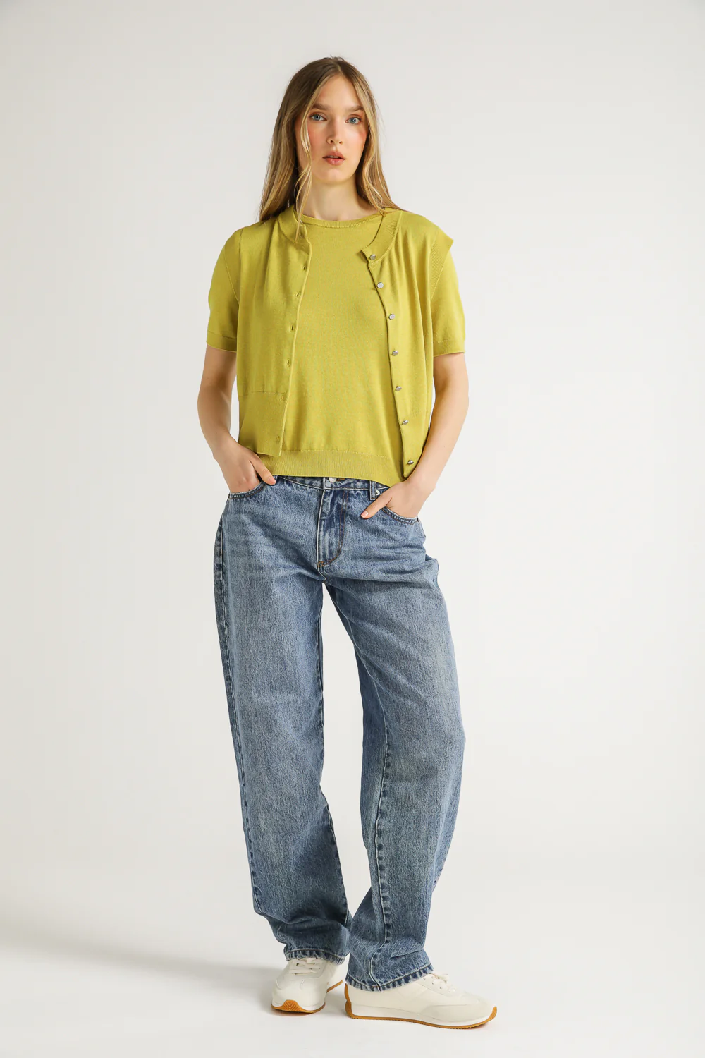 Knit Sleeveless Cardigan - Image 11