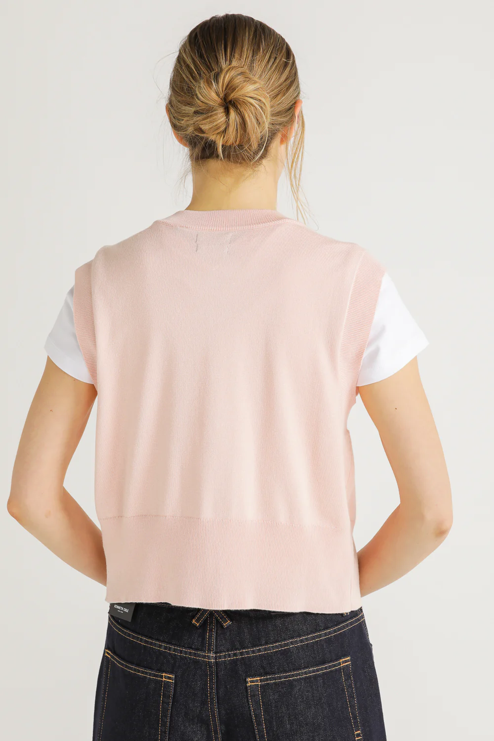Knit Sleeveless Cardigan - Image 6