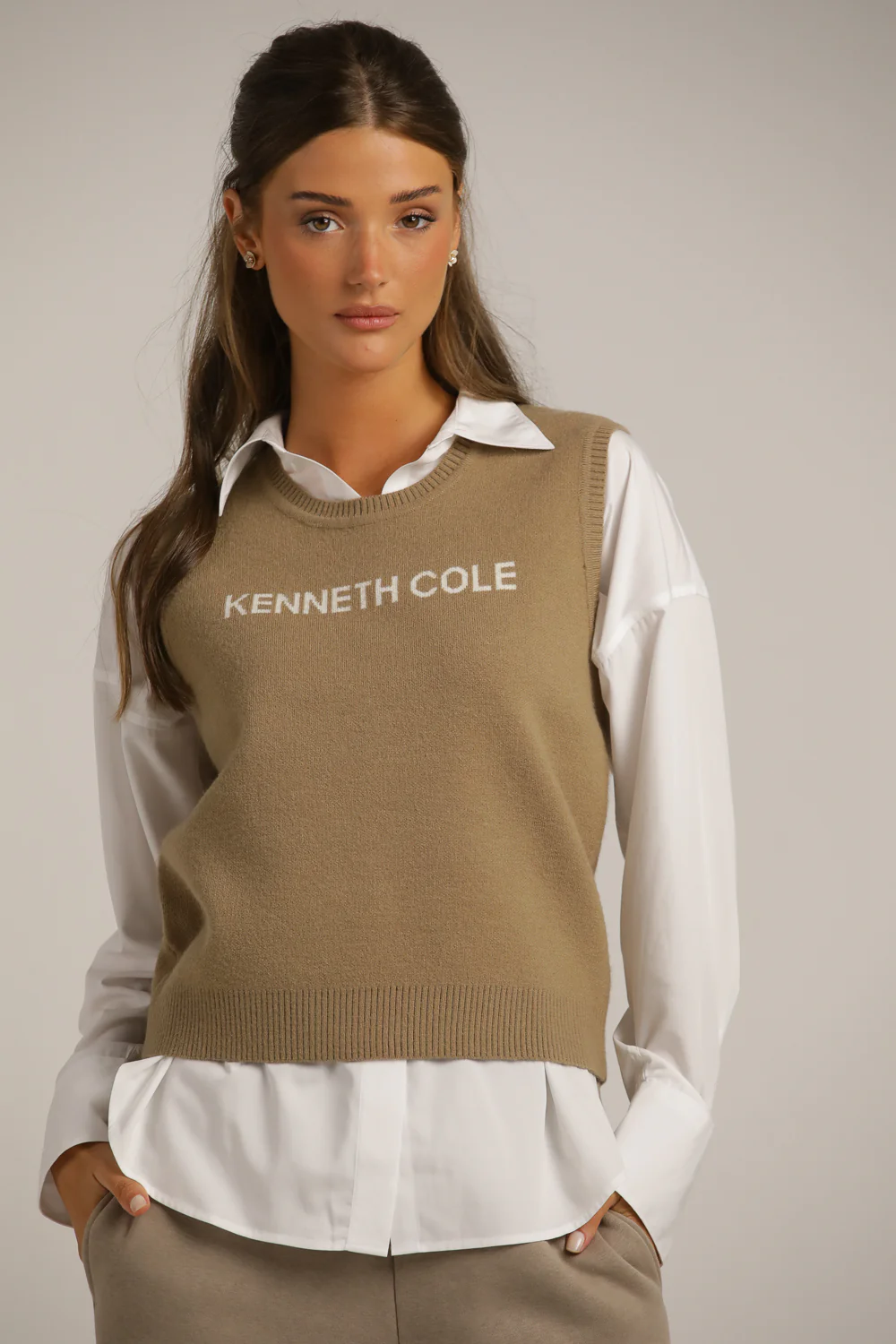 Knitted Logo Vest - Image 2