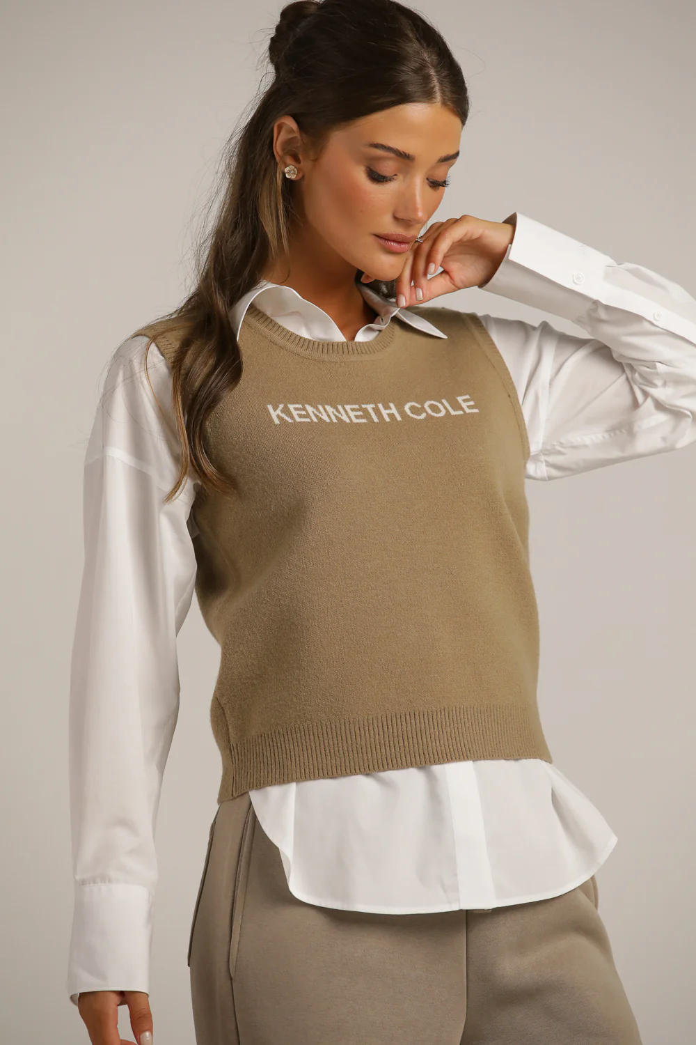 Knitted Logo Vest - Image 4