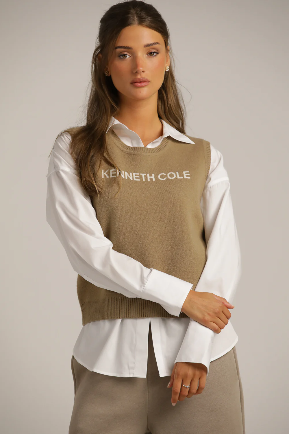 Knitted Logo Vest - Image 5