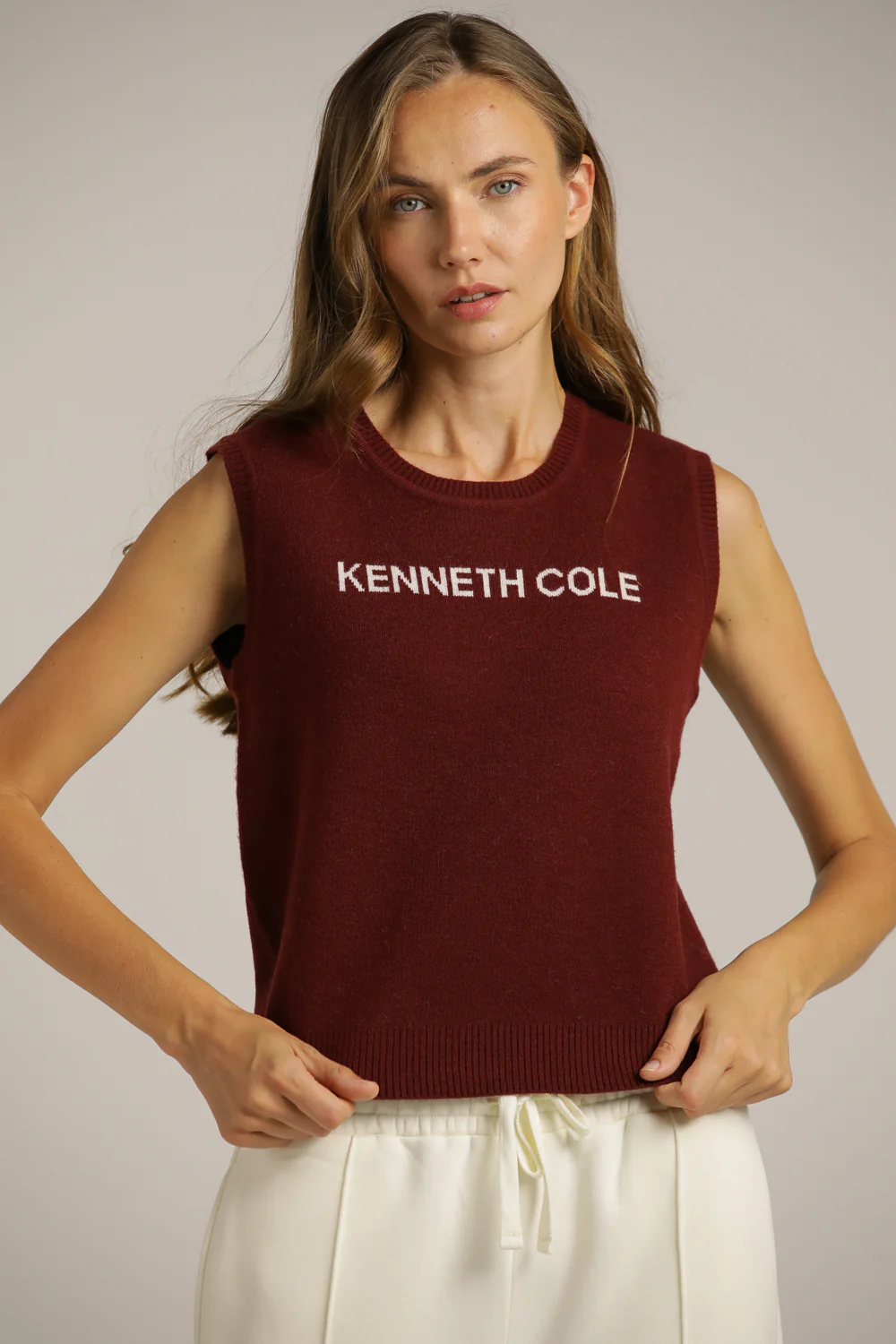 Knitted Logo Vest - Image 7