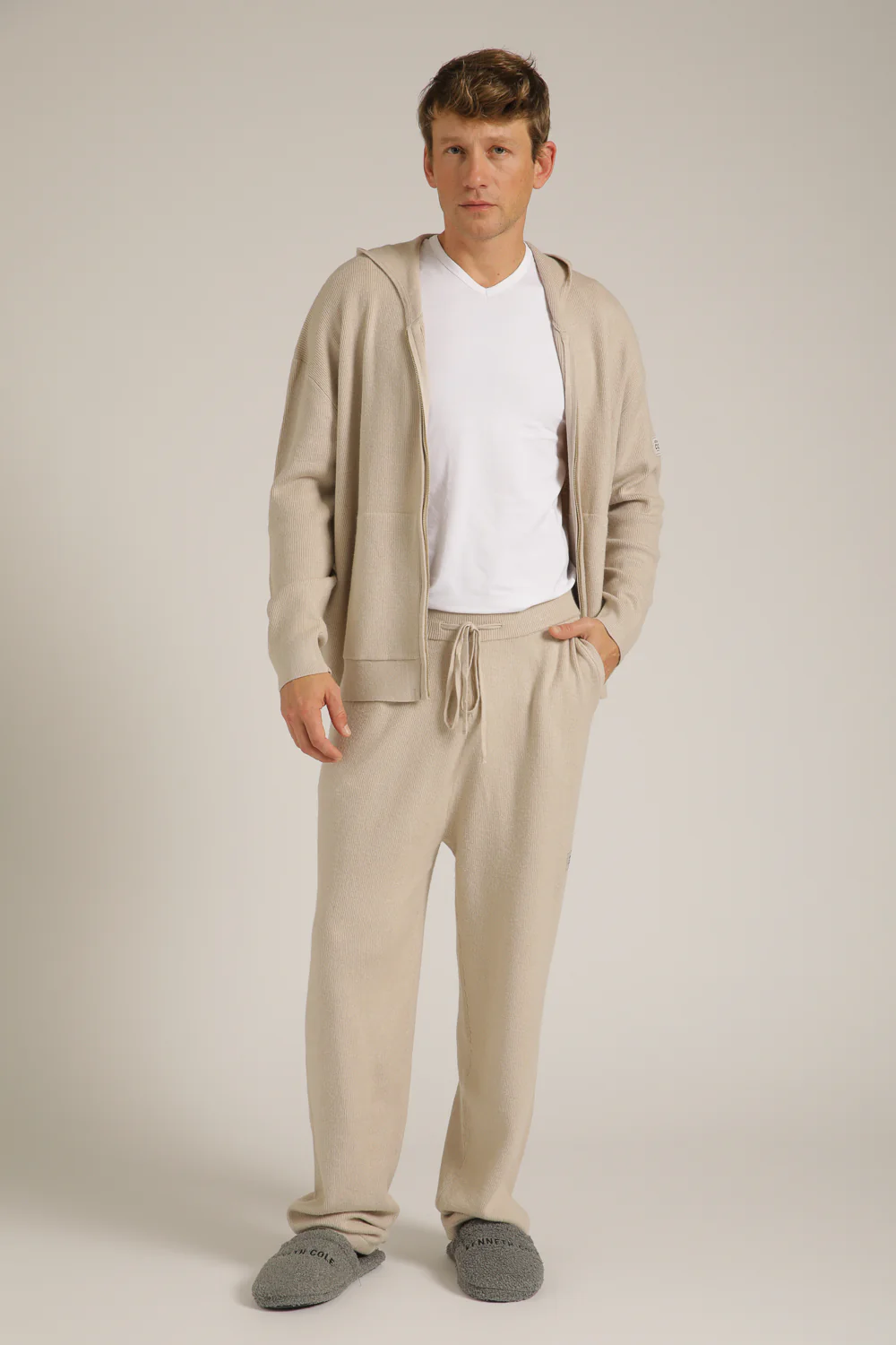 Knitted Rib Cuffed Pants