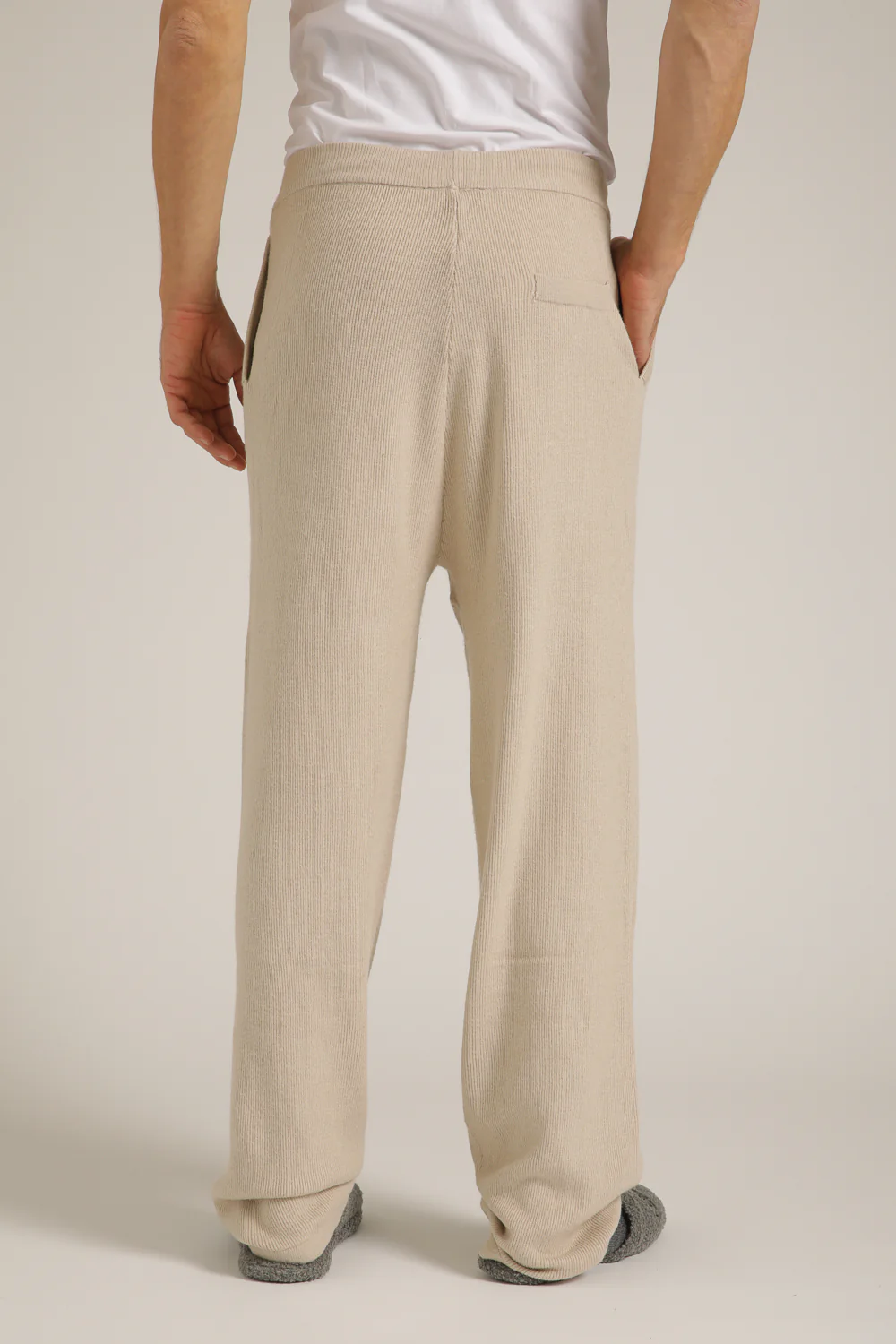 Knitted Rib Cuffed Pants - Image 3