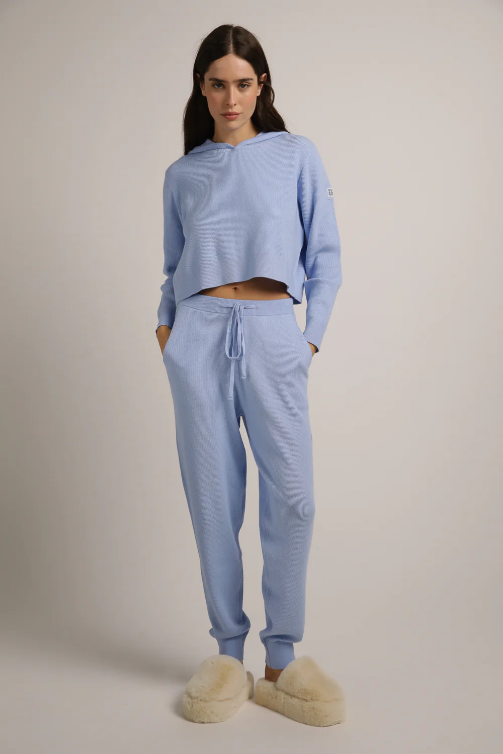Knitted Rib Cuffed Pants - Image 5