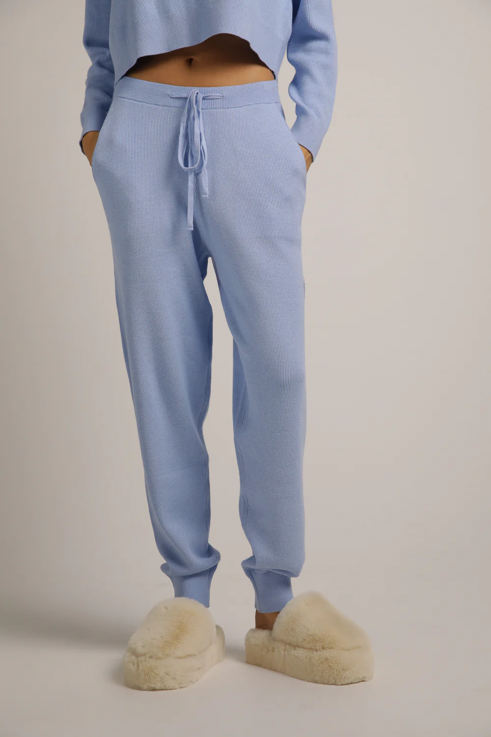 Knitted Rib Cuffed Pants - Image 6