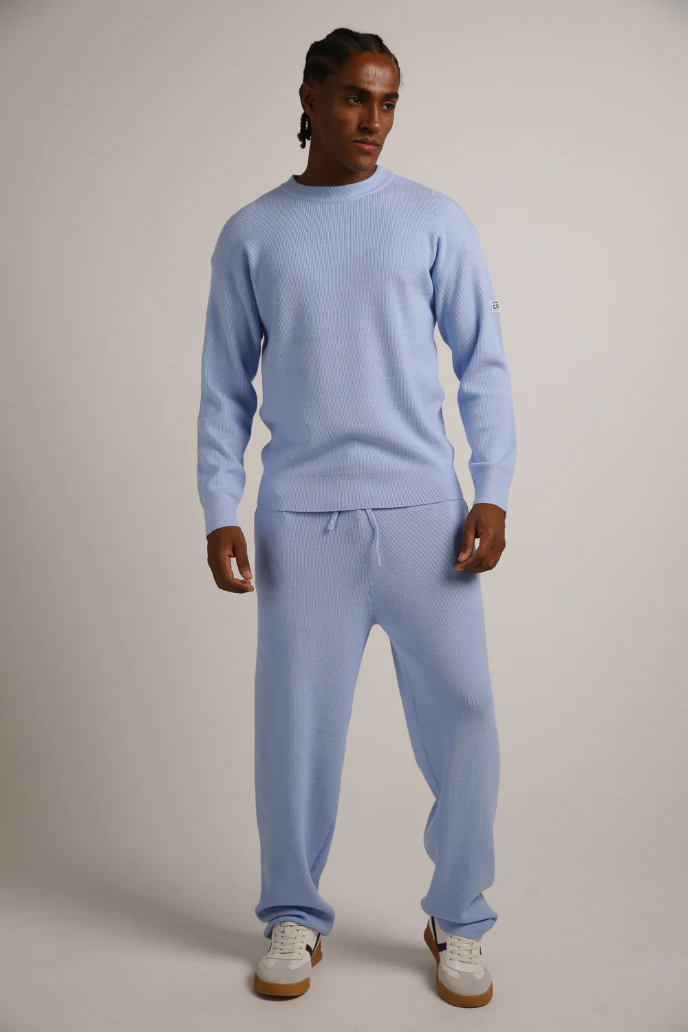 Knitted Rib Straight Leg Pants - Image 4