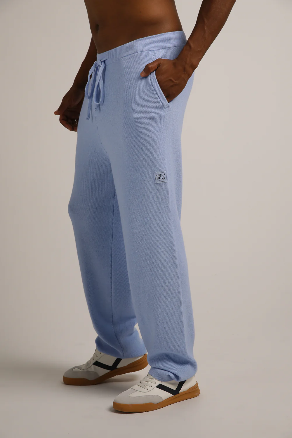 Knitted Rib Straight Leg Pants - Image 5
