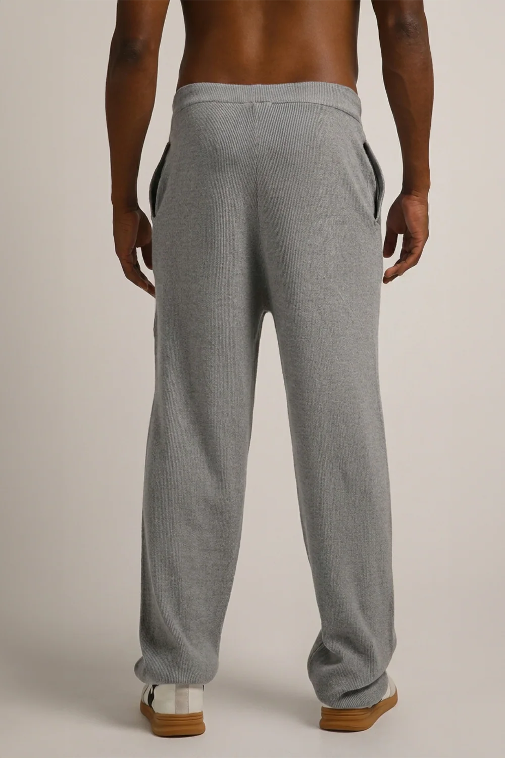 Knitted Rib Straight Leg Pants - Image 9