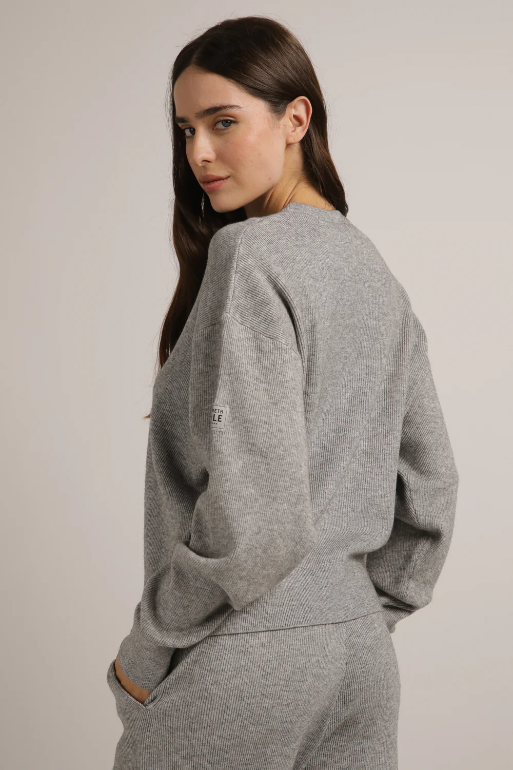 Knitted Rib Sweatshirt - Image 10