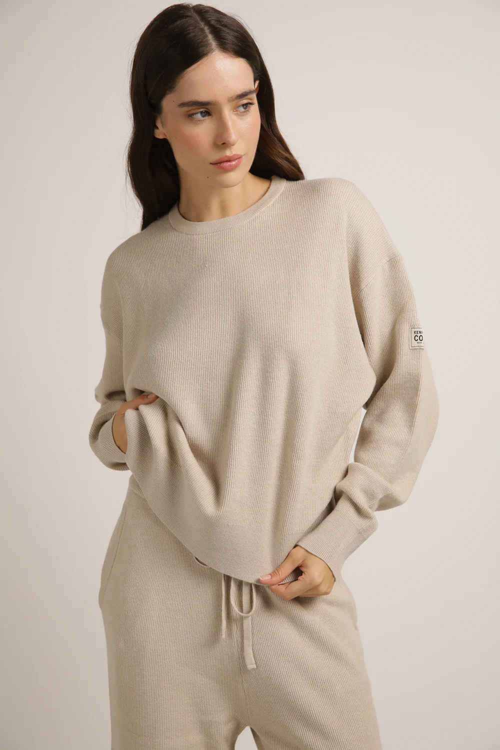 Knitted Rib Sweatshirt - Image 5