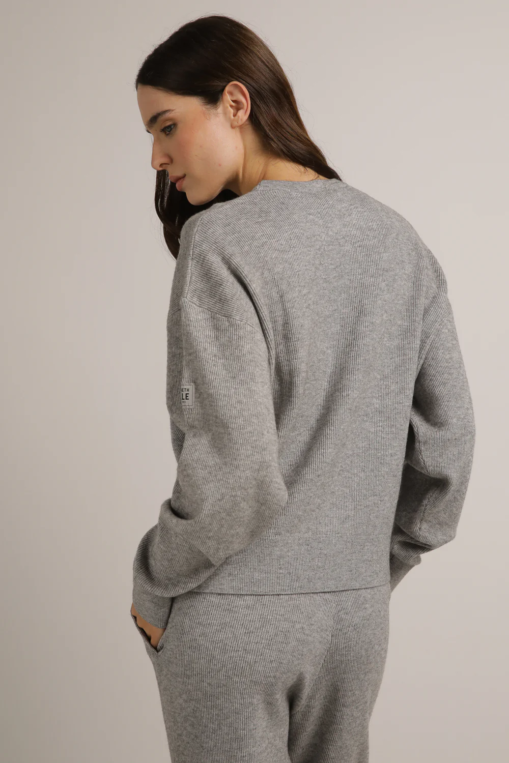 Knitted Rib Sweatshirt - Image 8