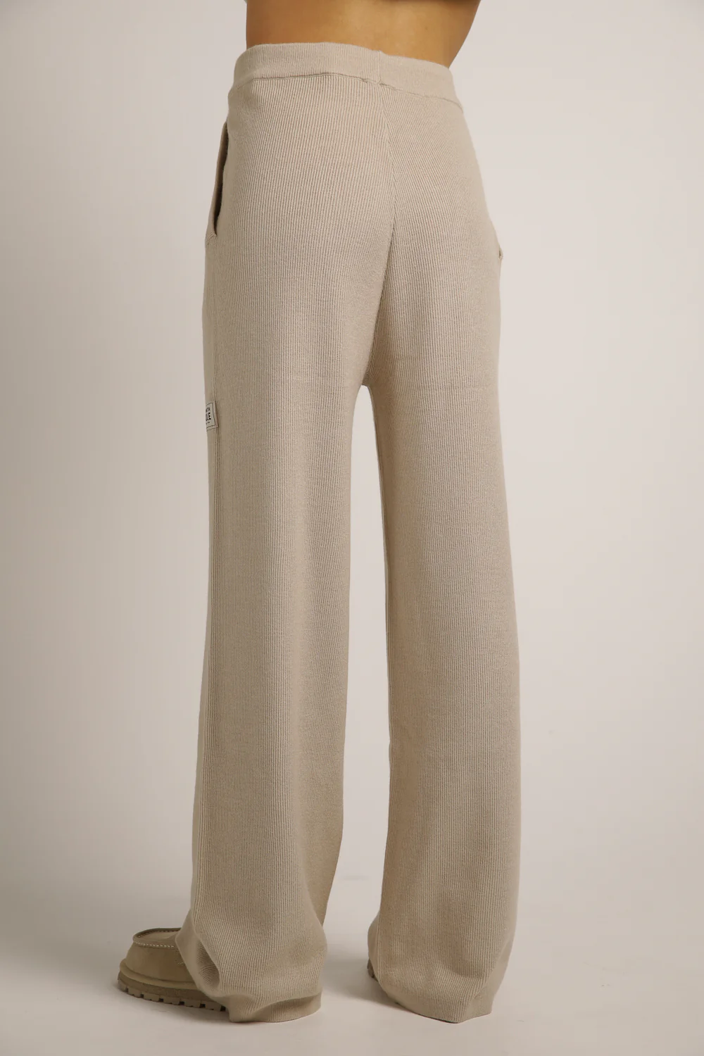 Knitted Rib Wide Leg Pants - Image 13