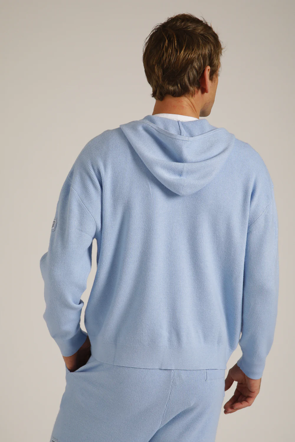 Knitted Rib Zipped Hoodie - Image 12