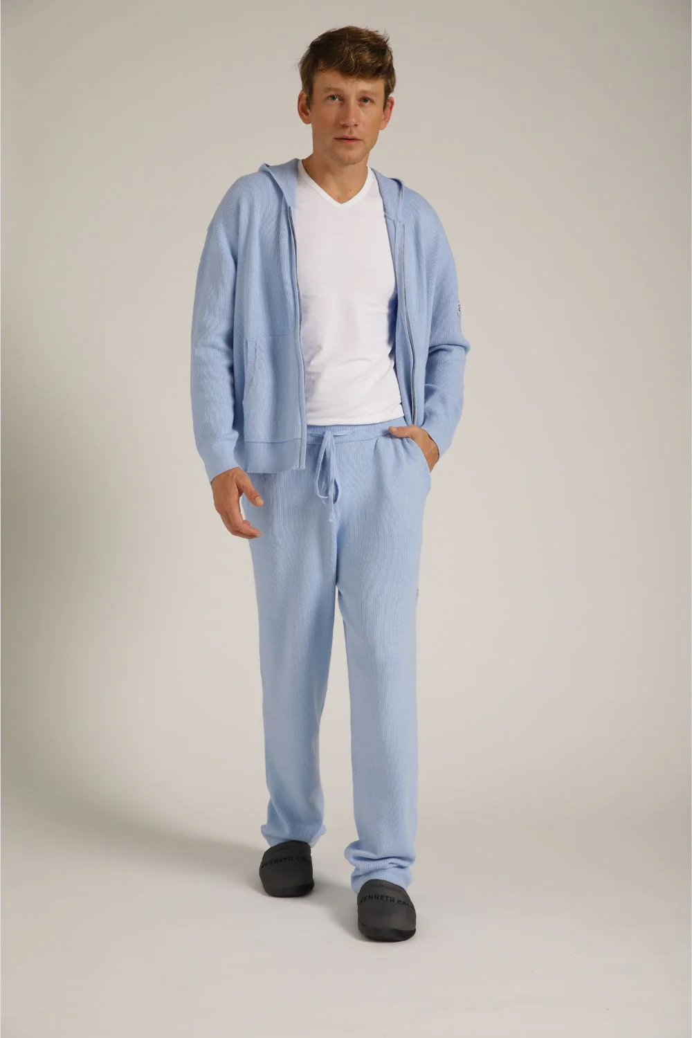 Knitted Rib Zipped Hoodie - Image 14