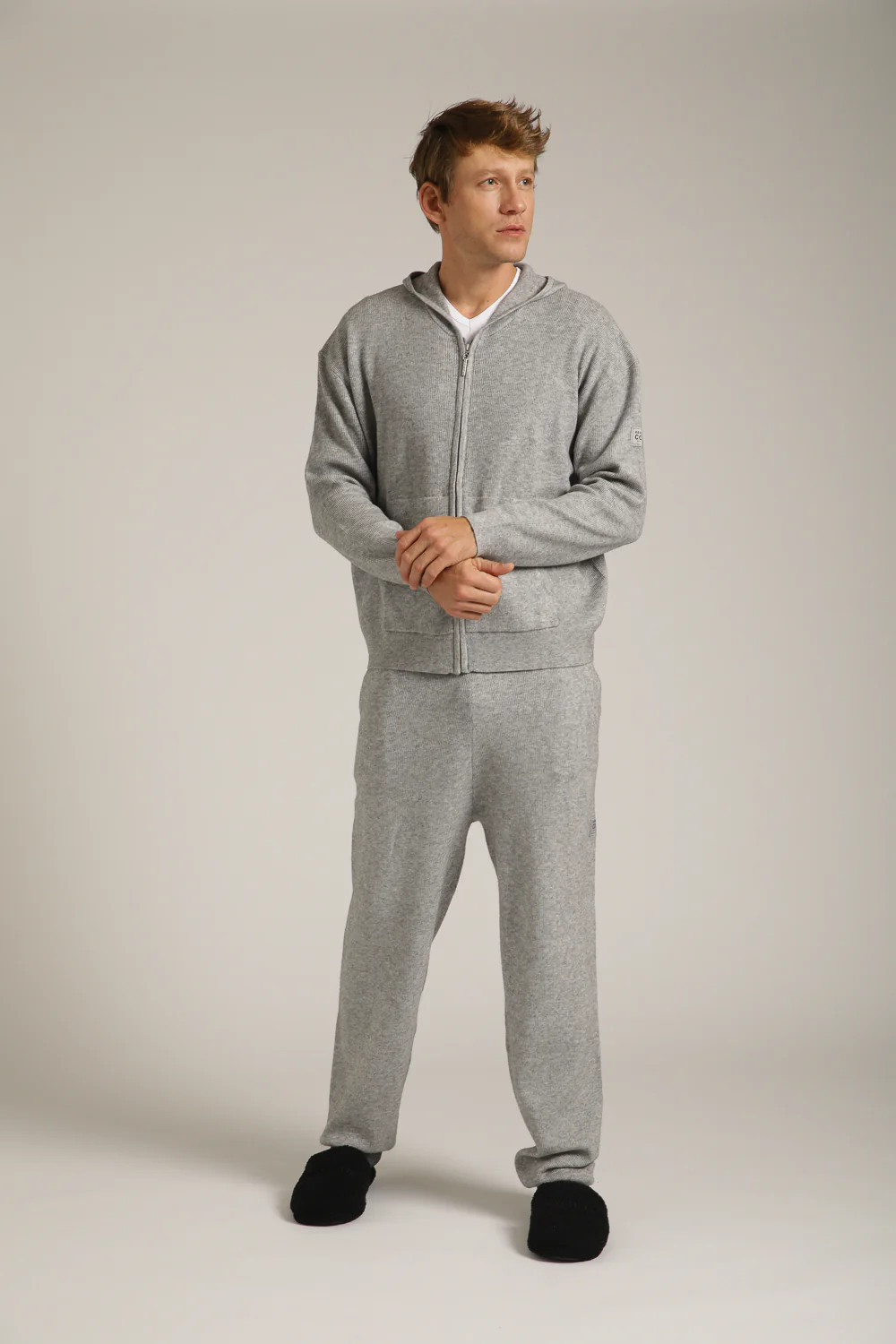 Knitted Rib Zipped Hoodie - Image 16