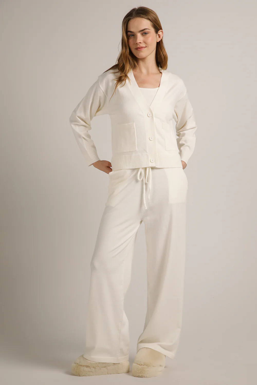 Knitted Wide Leg Pants