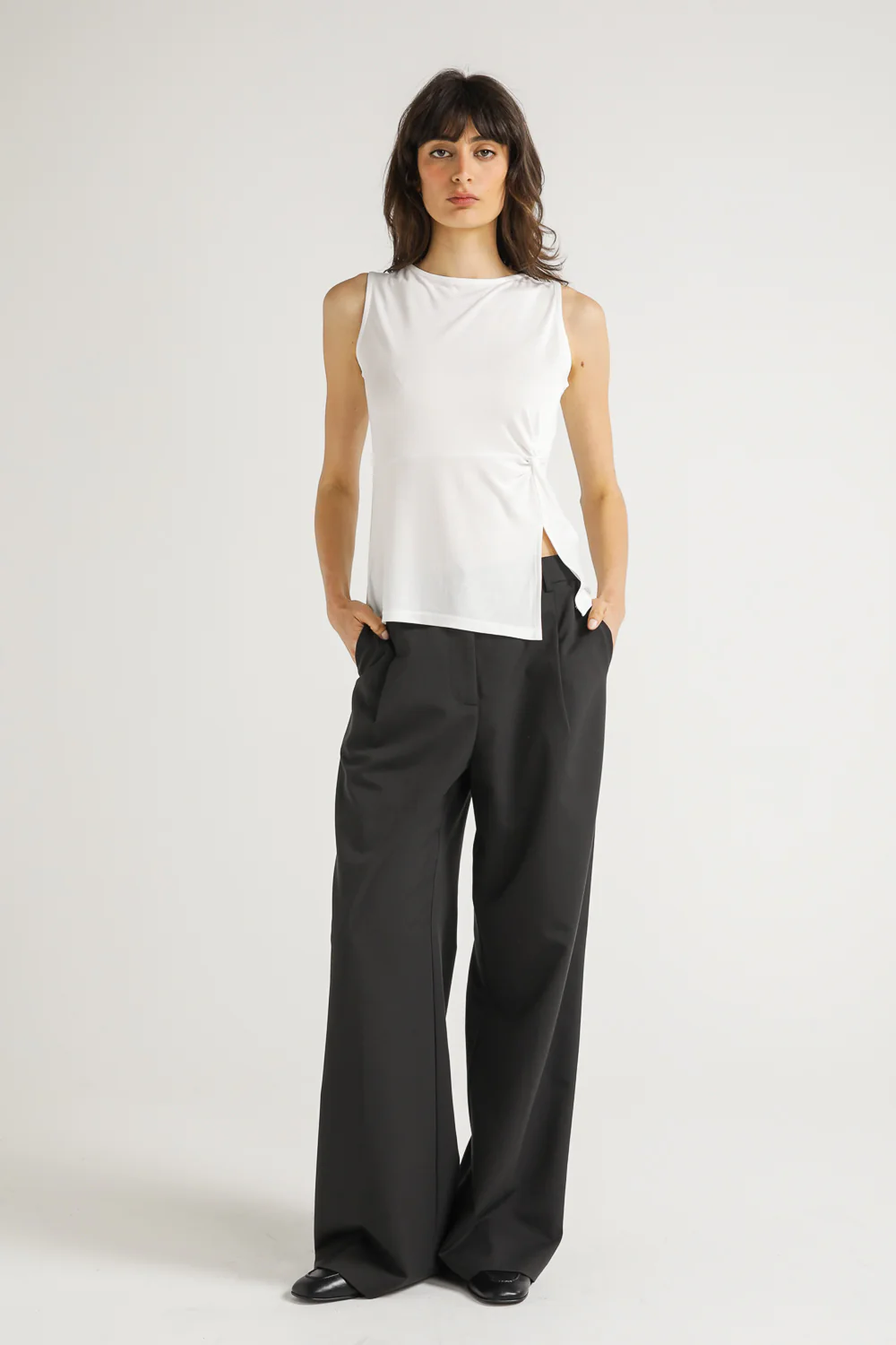Asymmetric Sleeveless Top - Image 2