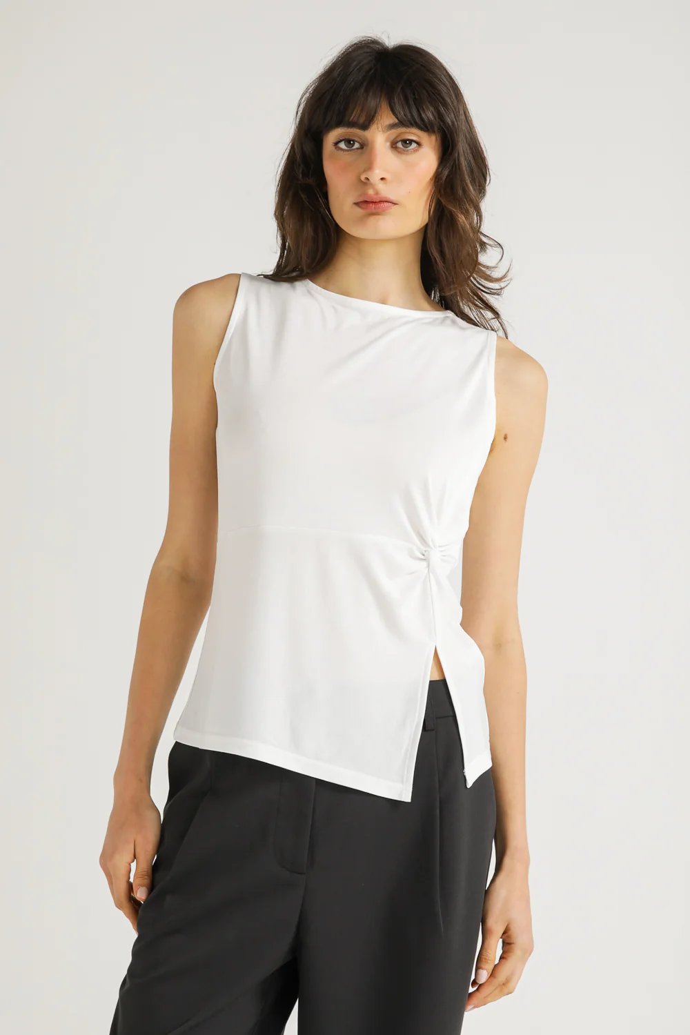 Asymmetric Sleeveless Top - Image 4