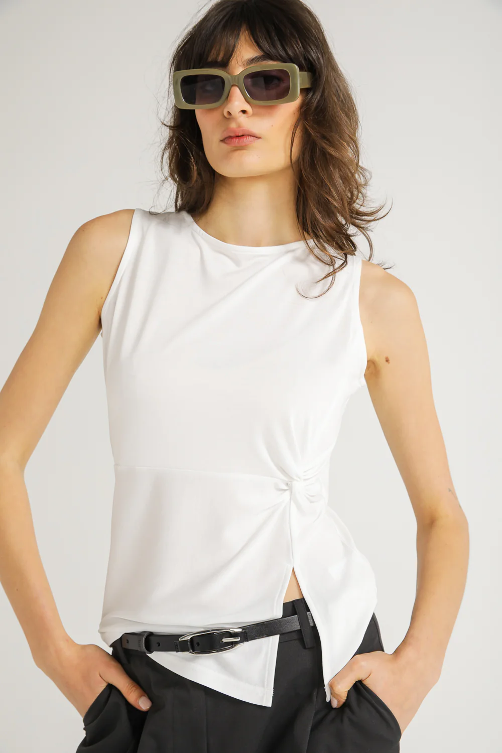Asymmetric Sleeveless Top - Image 6