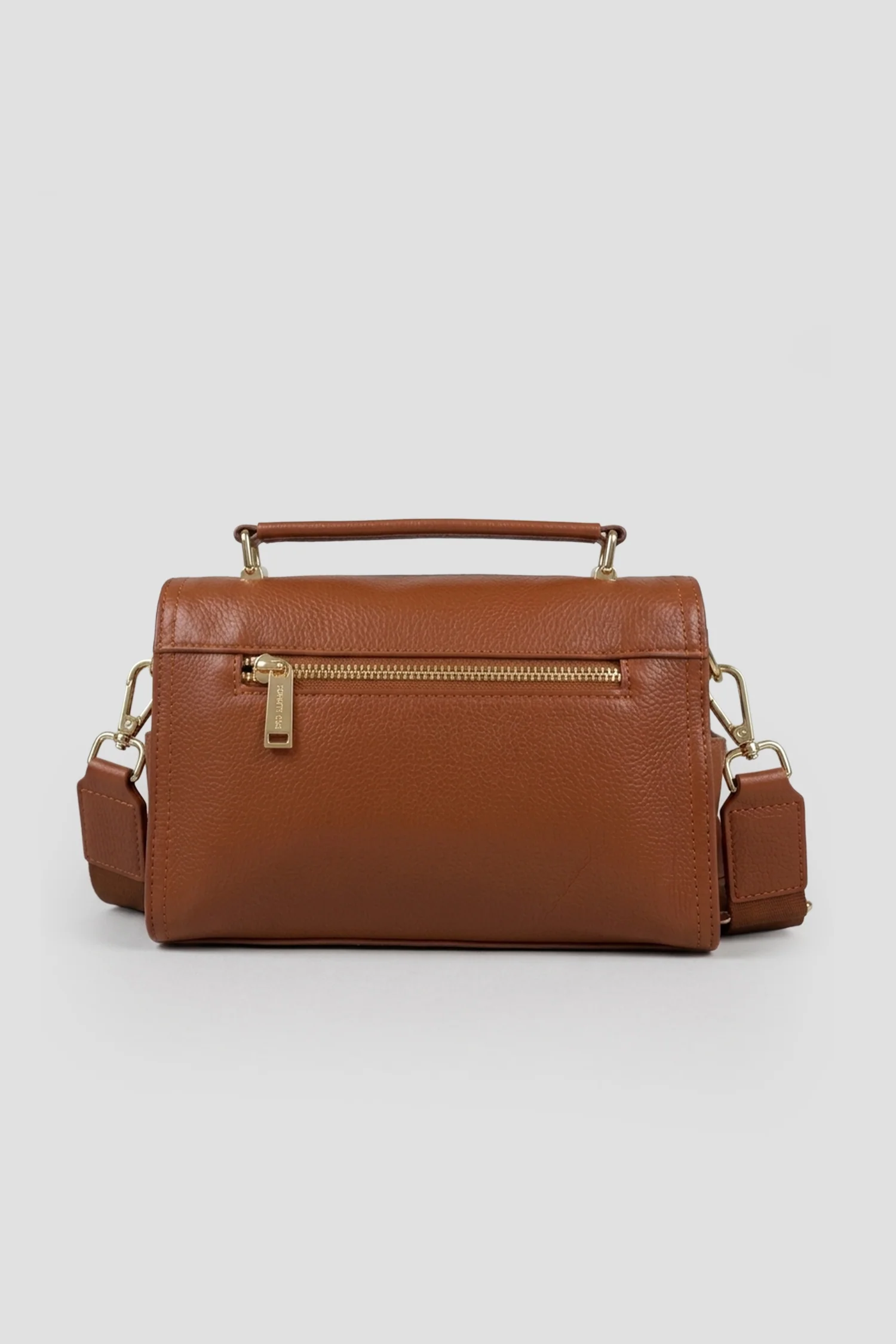 Leather Structured Crossbody Bag - Image 3