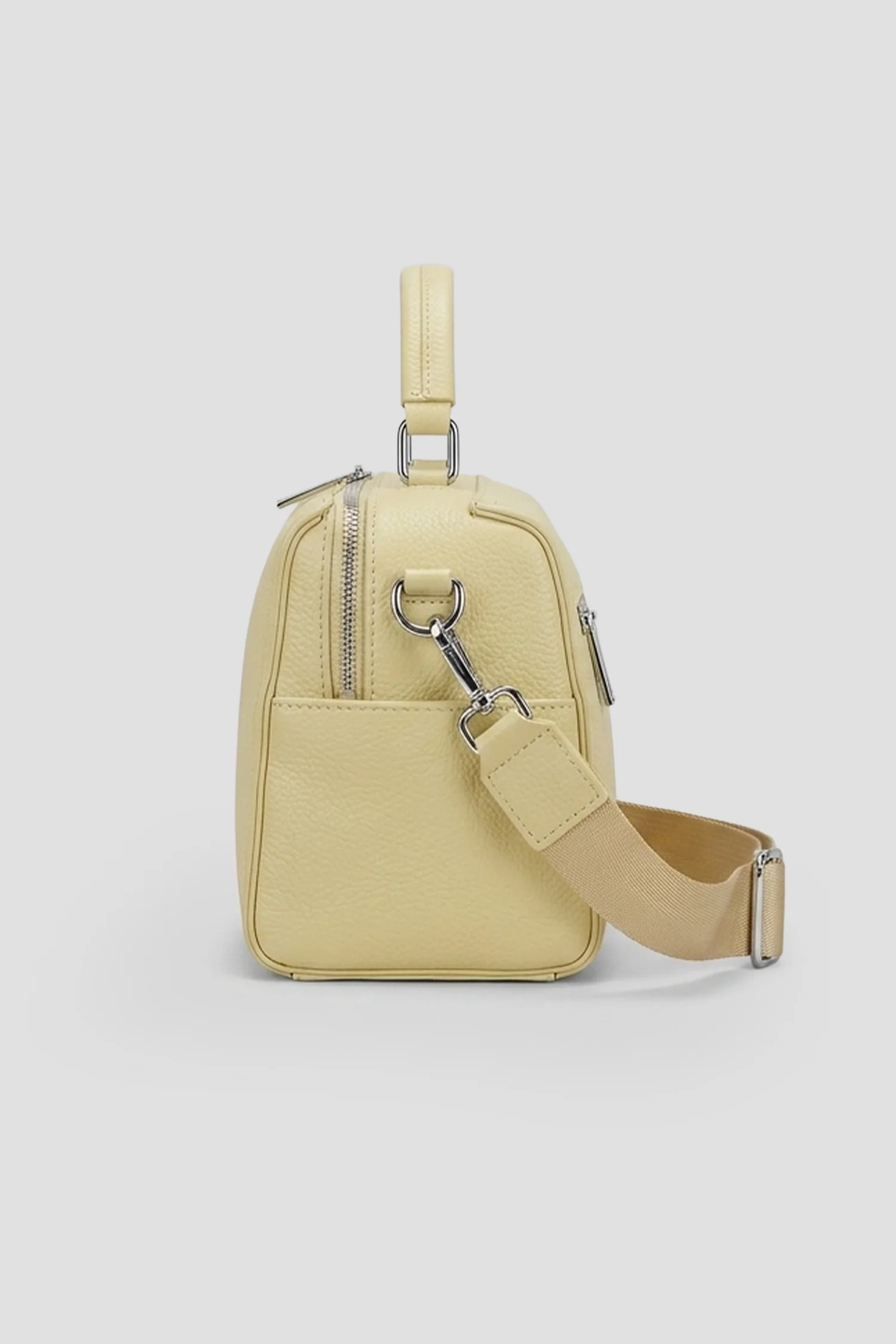 Leather Structured Crossbody Bag - Image 5