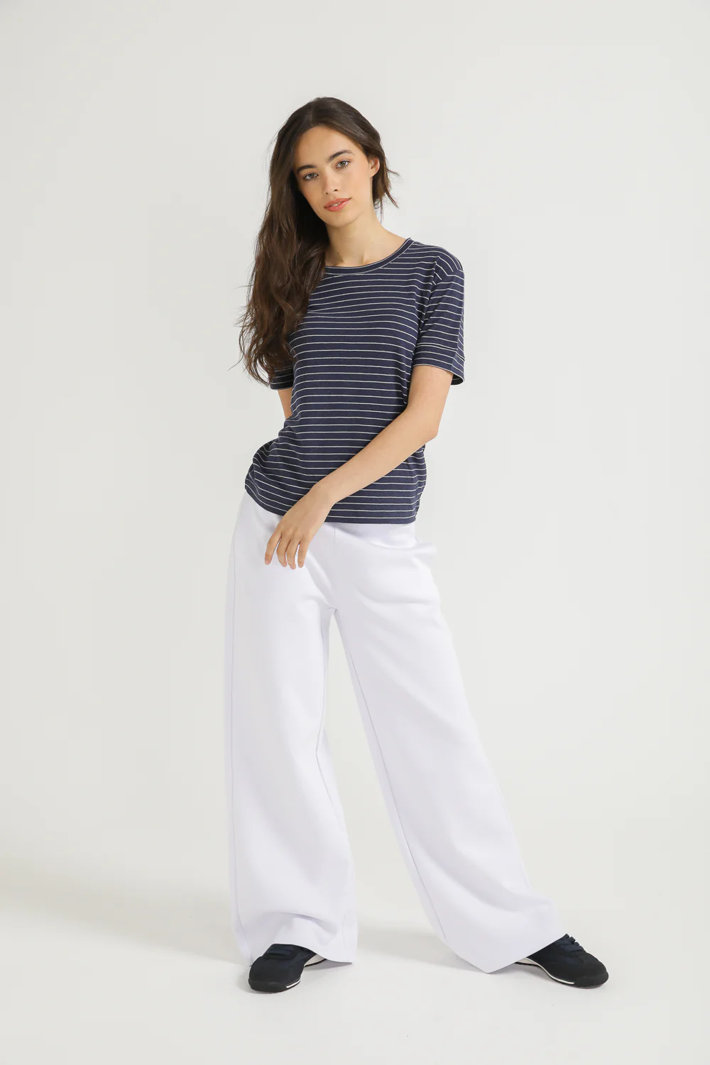 Linen blend striped T-SHIRT - Image 8