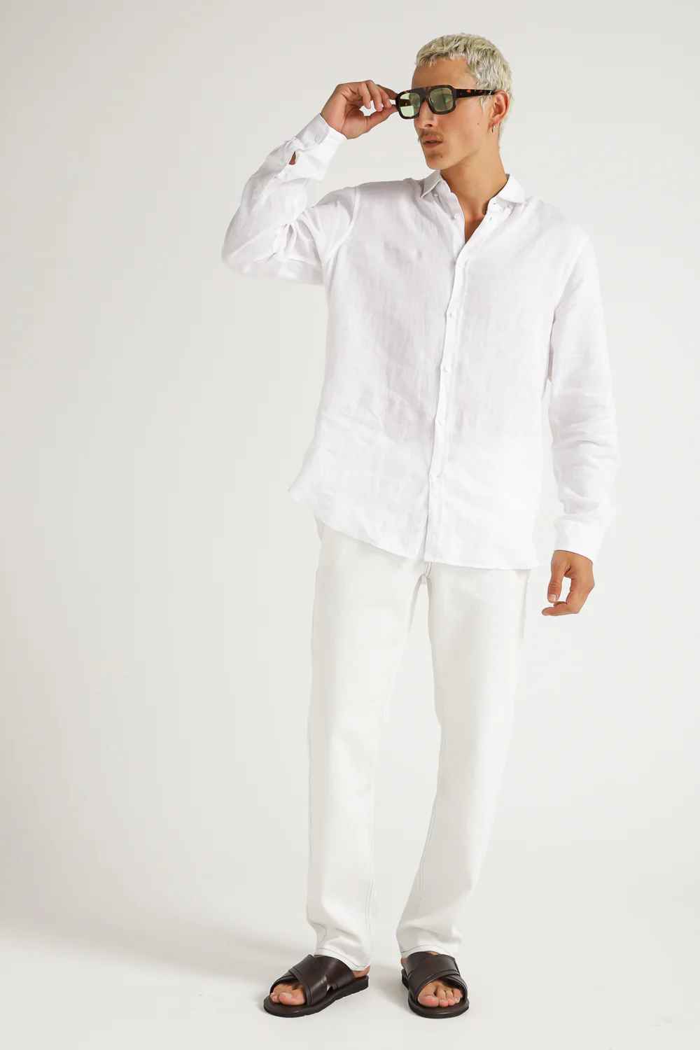 Linen Button Down Shirt - Image 3