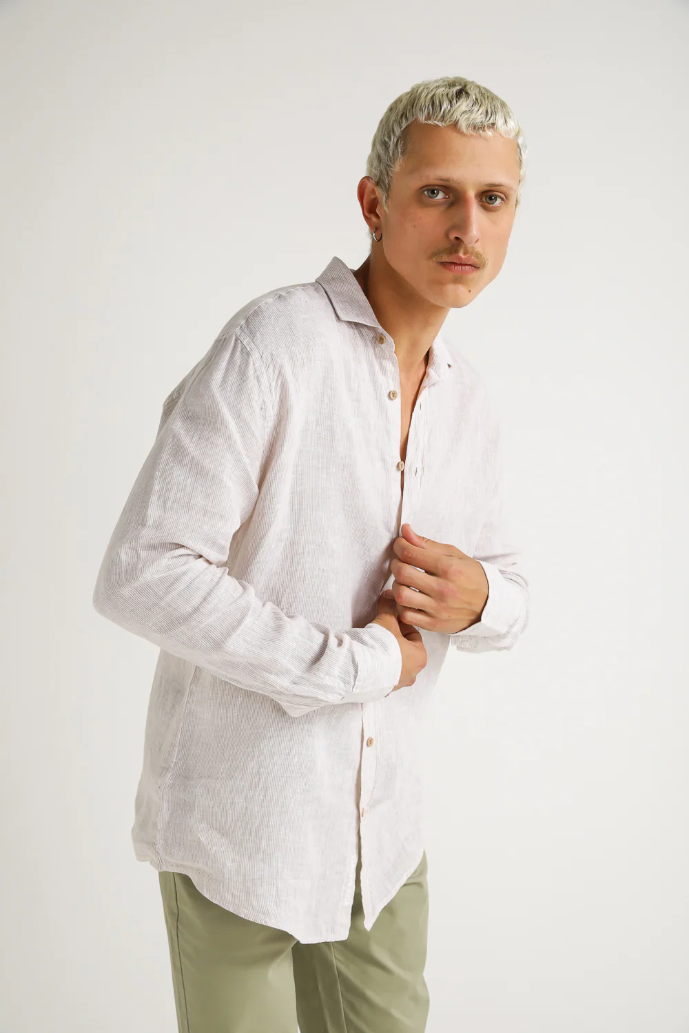 Linen Button Down Shirt - Image 3