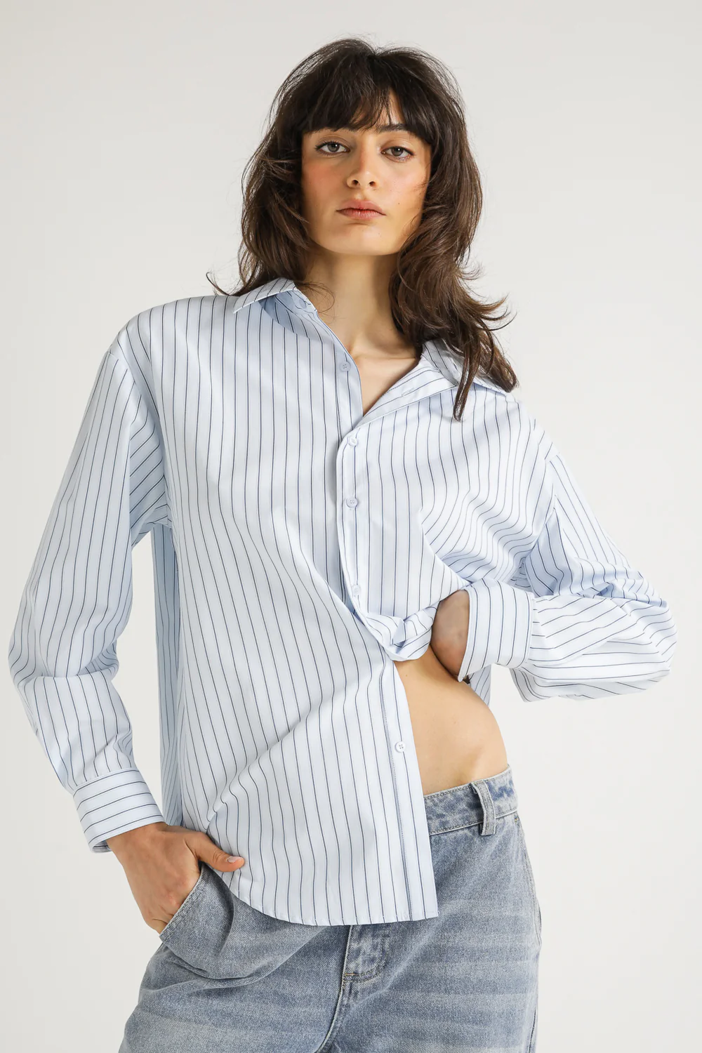Long Sleeve Shirt With Stripes - Image 2