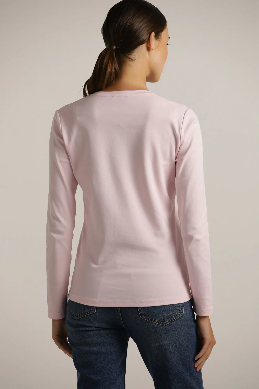 Long Sleeve V Neck T Shirt - Image 14