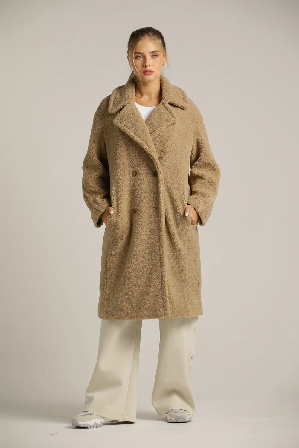 Faux Fur Teddy Coat - Image 3