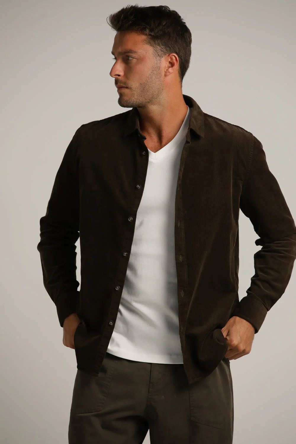 Button Up Corduroy Shirt - Image 15