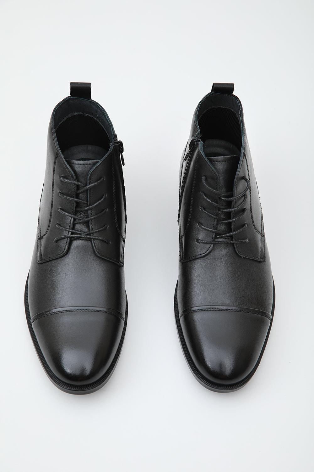 Leather Lace Up Boots - Image 3