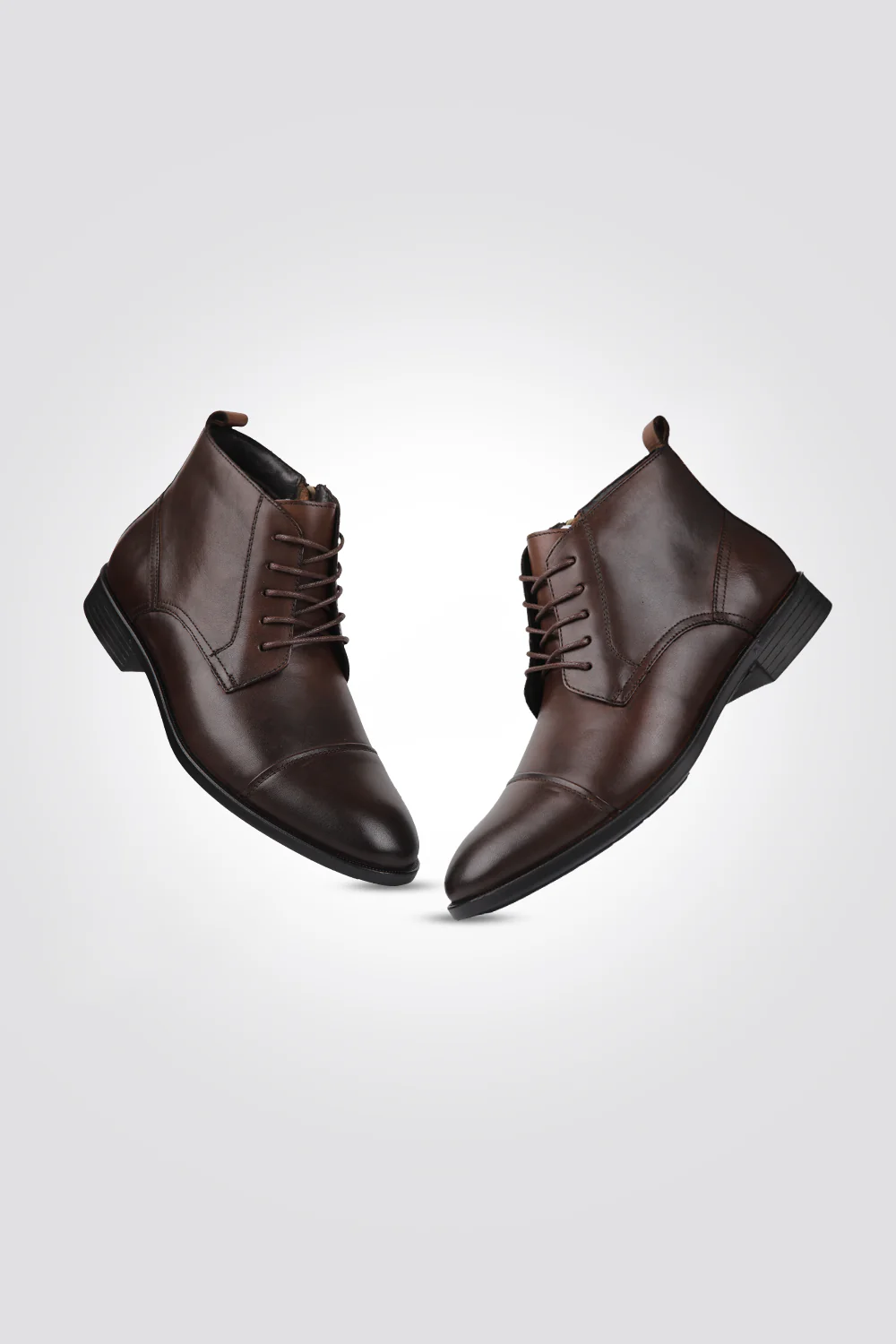 Leather Lace Up Boots - Image 7