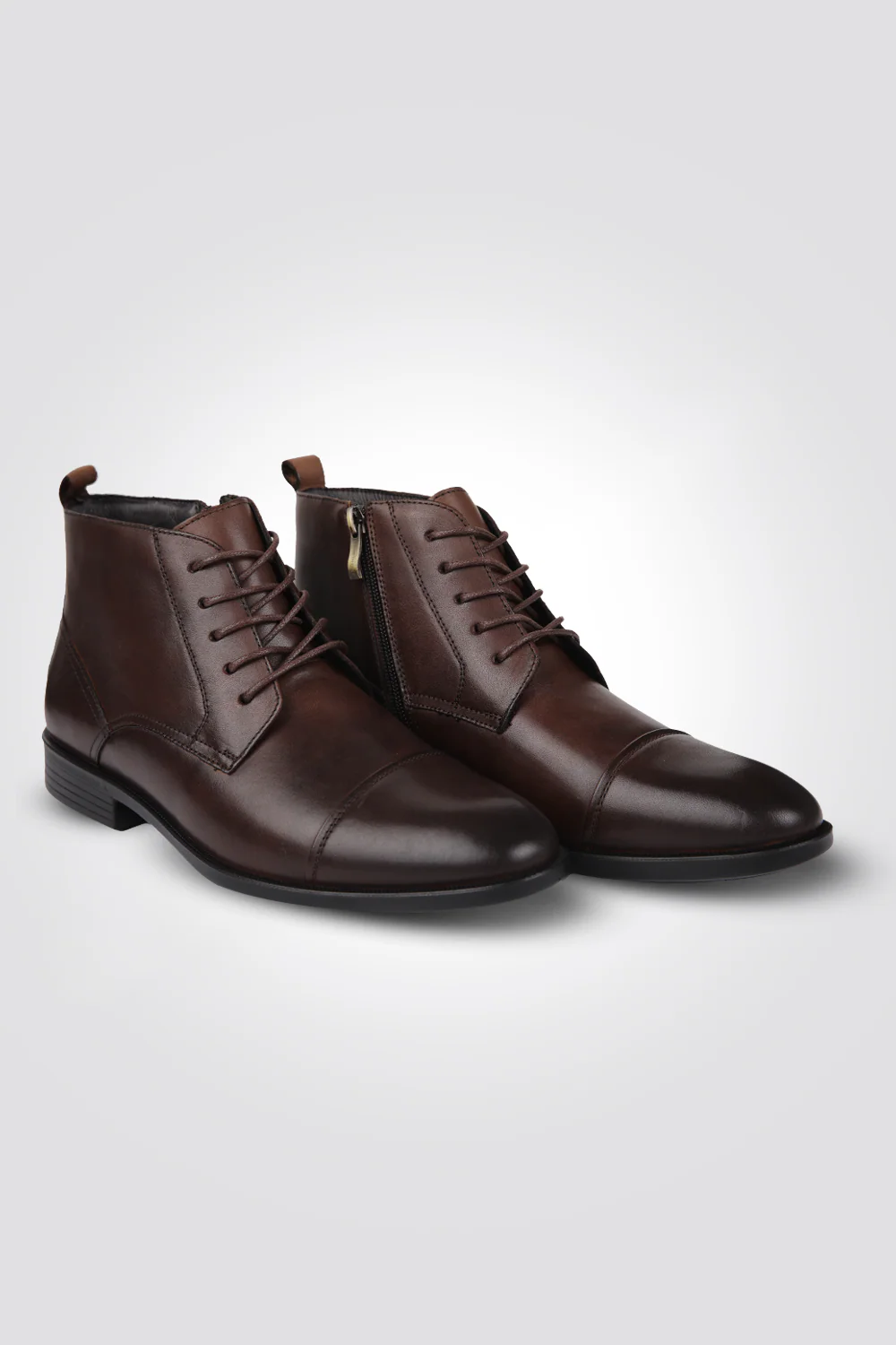 Leather Lace Up Boots - Image 8