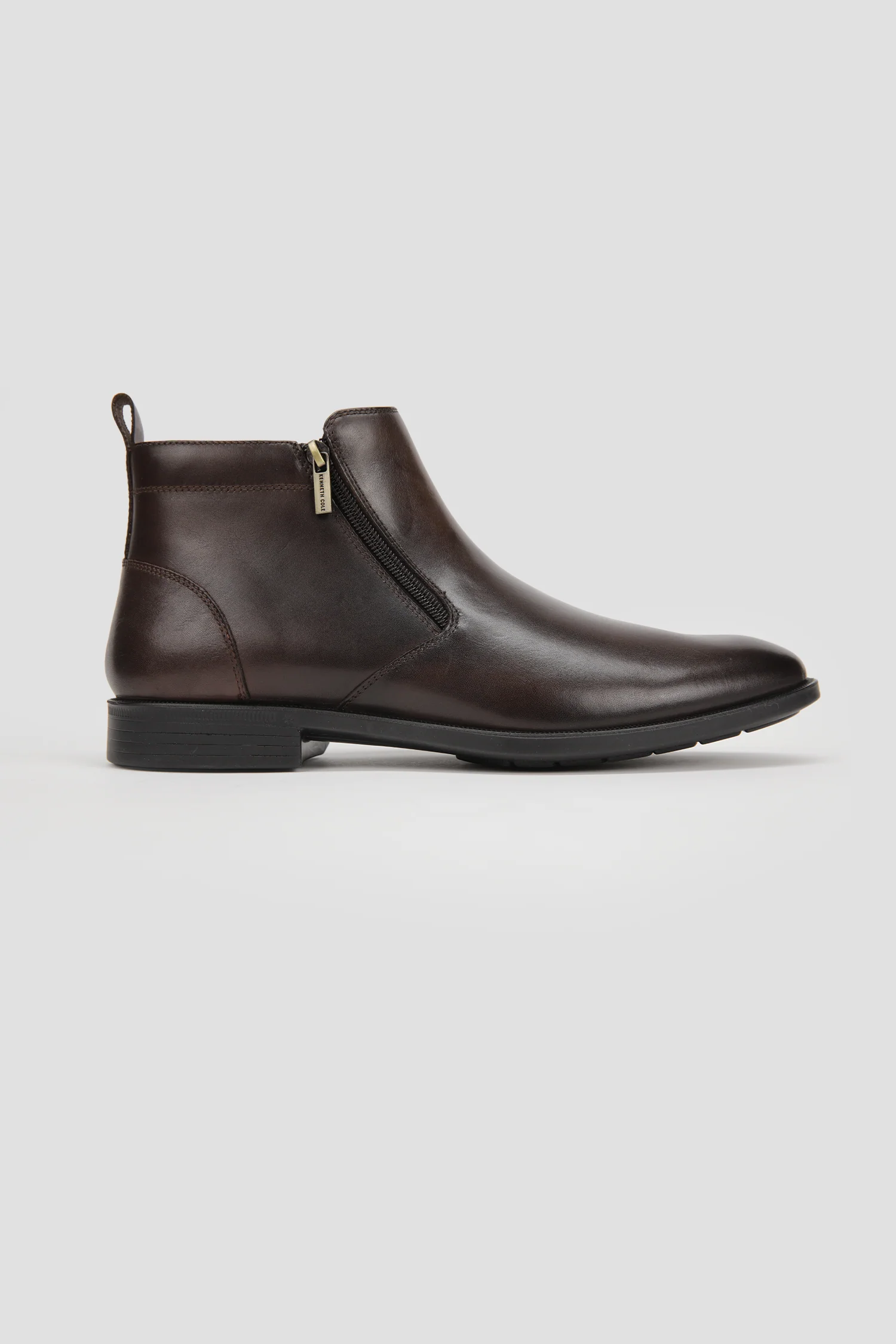 Leather Double Zip Ankle Boots - Image 7