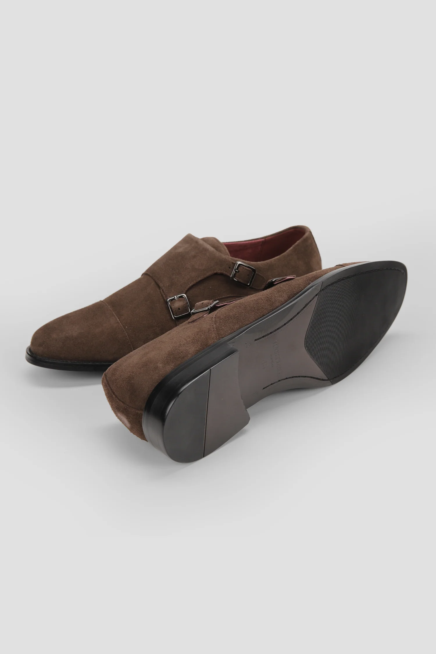 Leather Double Monk Shoes - Image 6