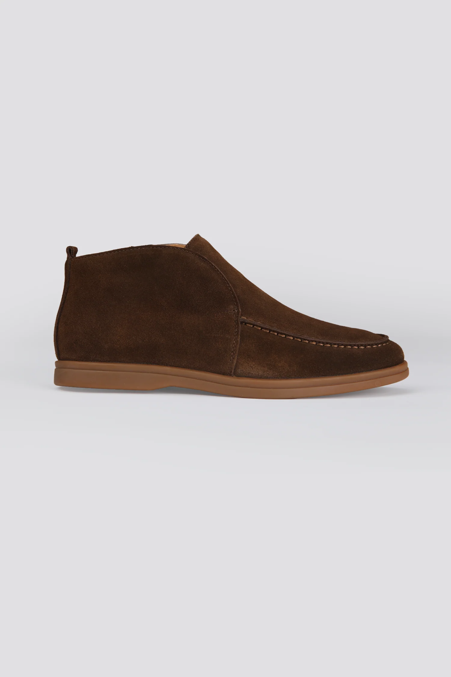 Suede Moc Toe Boots