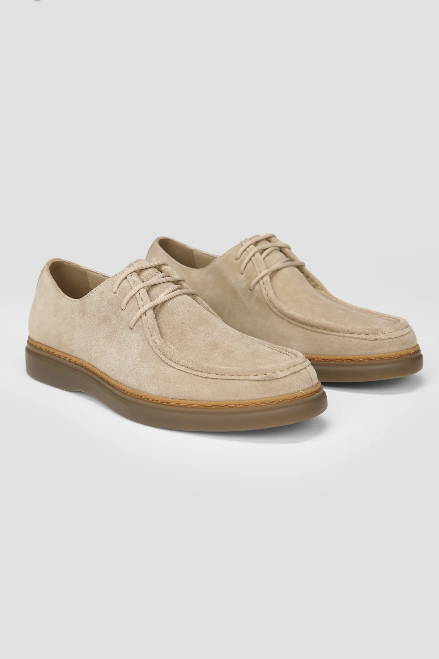 Suede Lace Up Loafers - Image 2