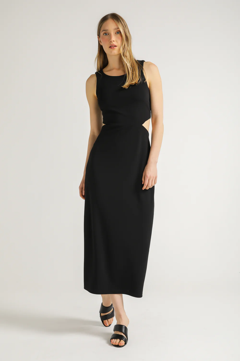 Midi Dress With Side Cut Out - Image 3