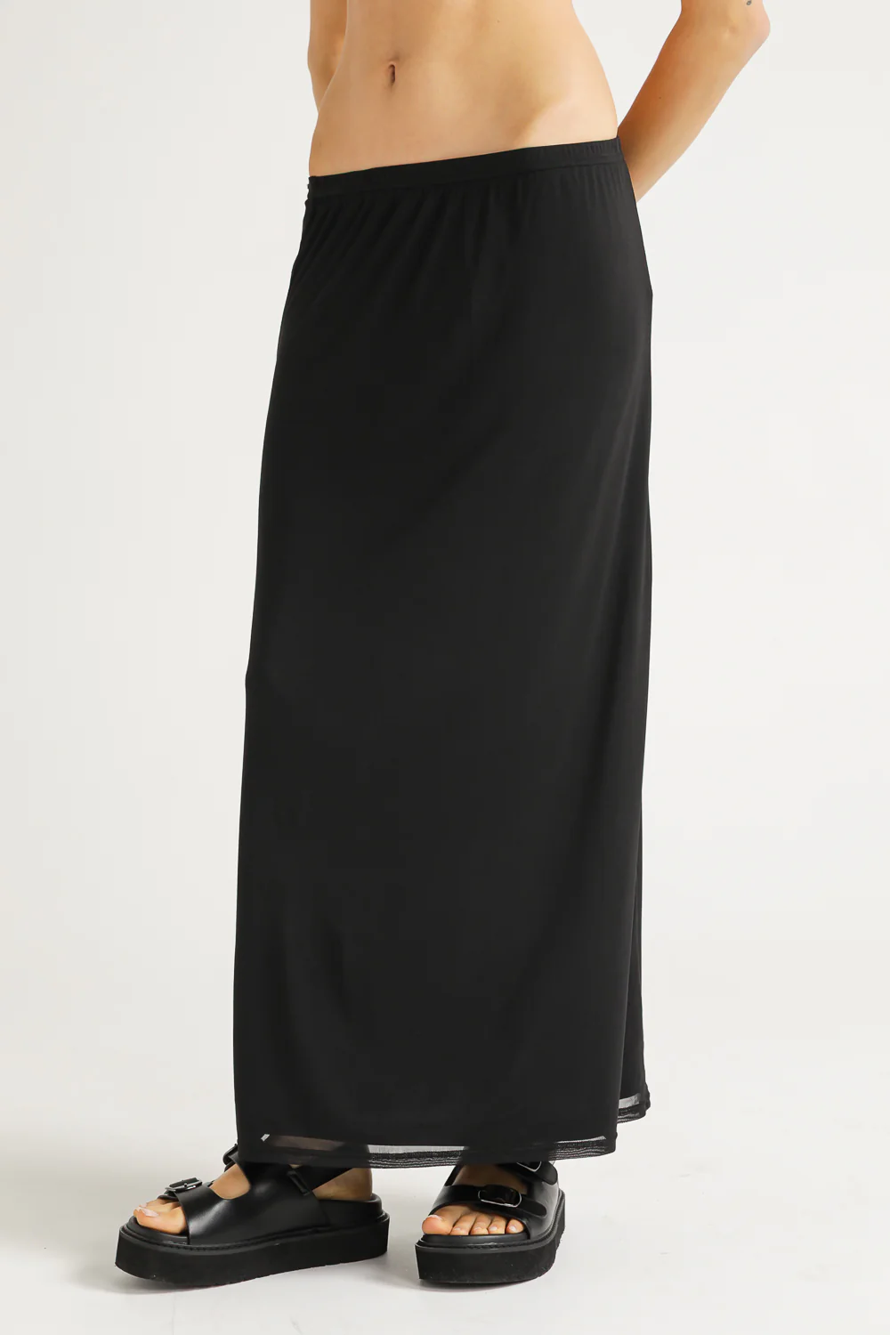 Midi Skirt From Soft Mesh - Image 3