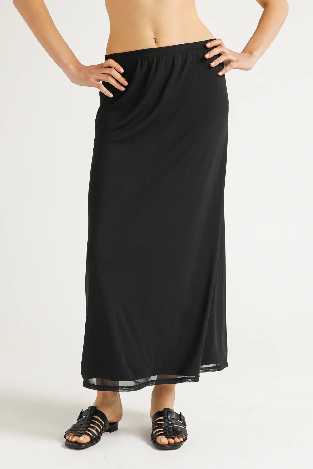 Midi Skirt From Soft Mesh - Image 4