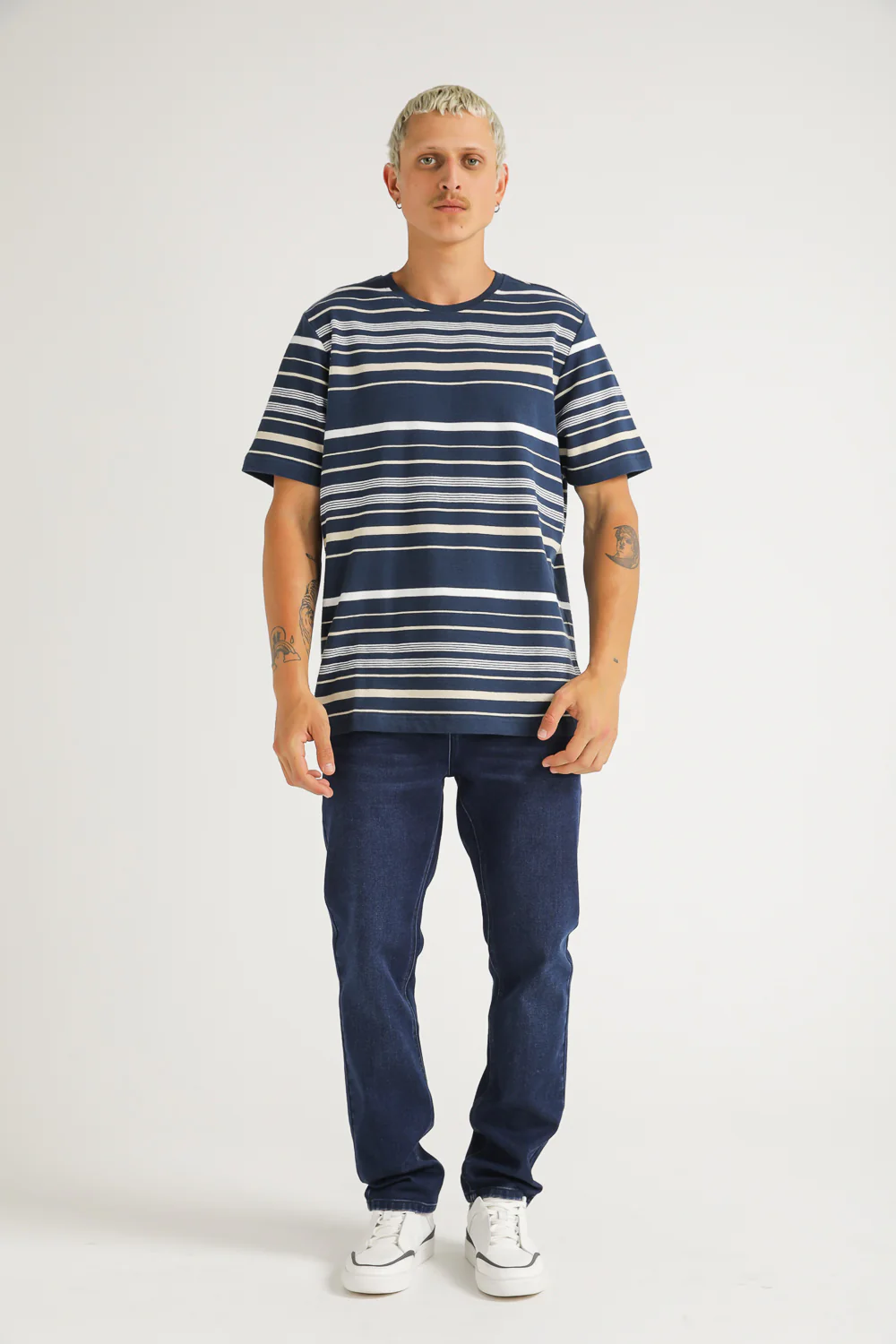 Striped Crew Neck T Shirt - Image 9