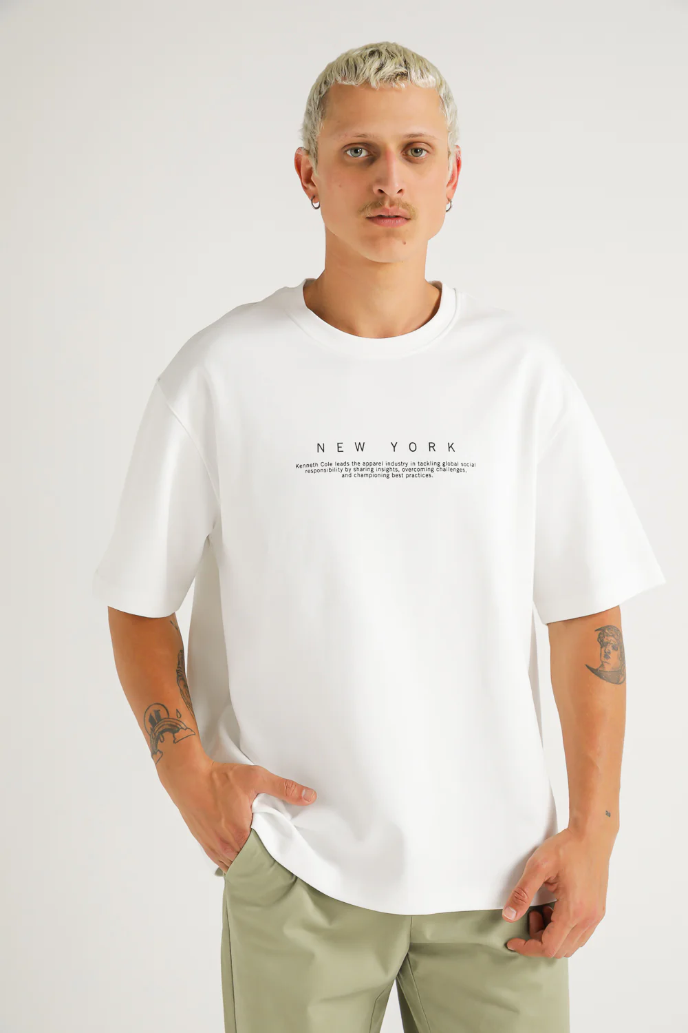 Oversized T Shirt with Floral Print - Image 2