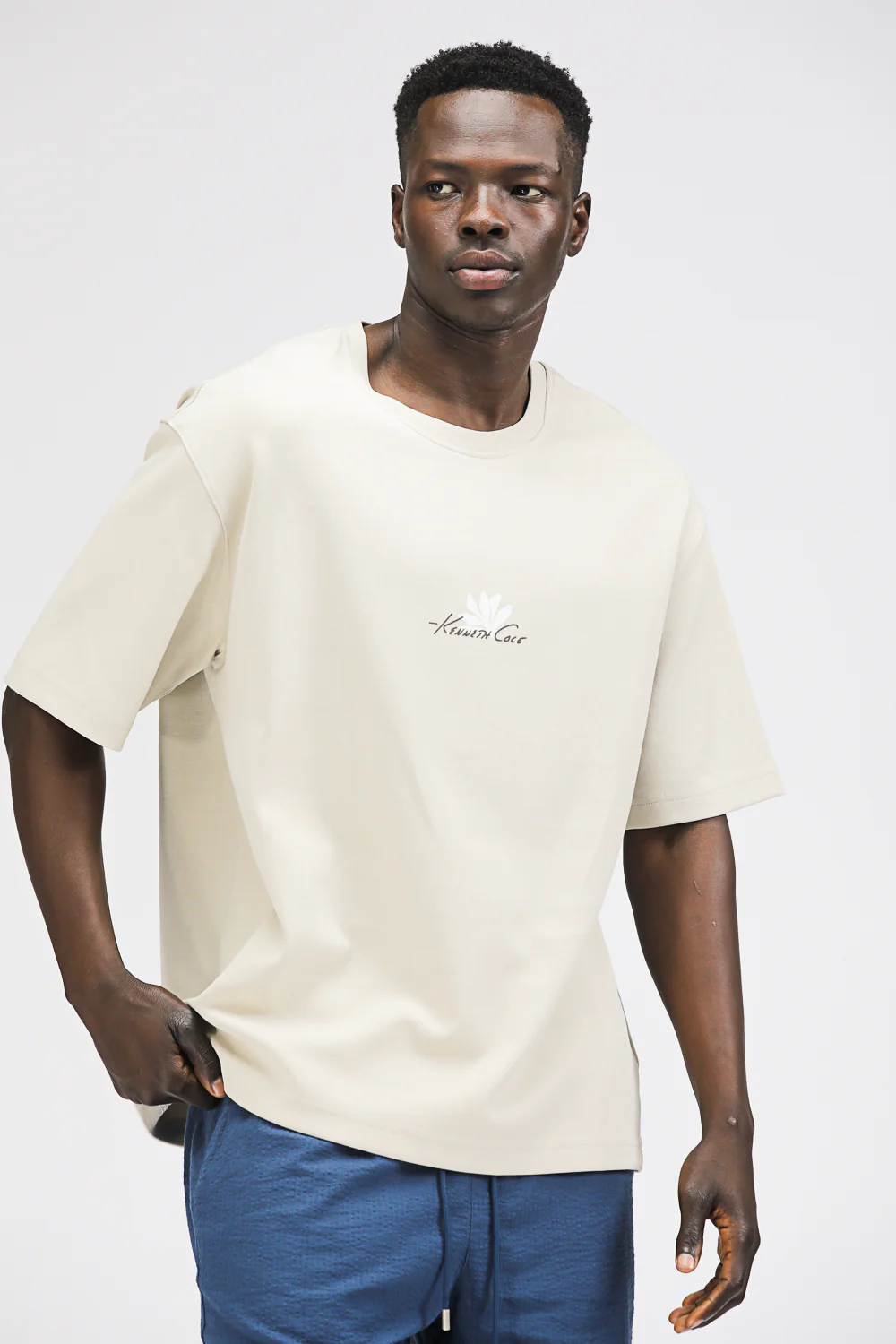 Oversized T Shirt with Floral Print - Image 2