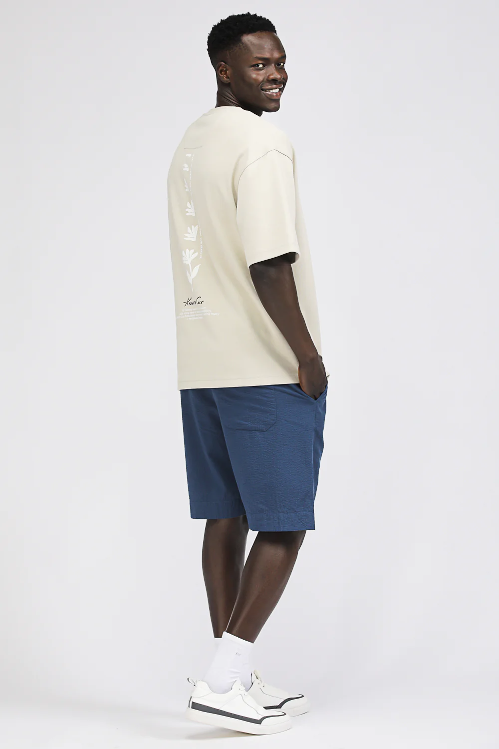 Oversized T Shirt with Floral Print - Image 3