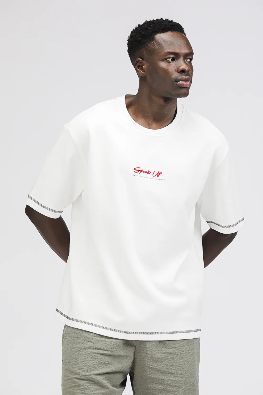 Oversized T Shirt with Graphic Print - Image 2