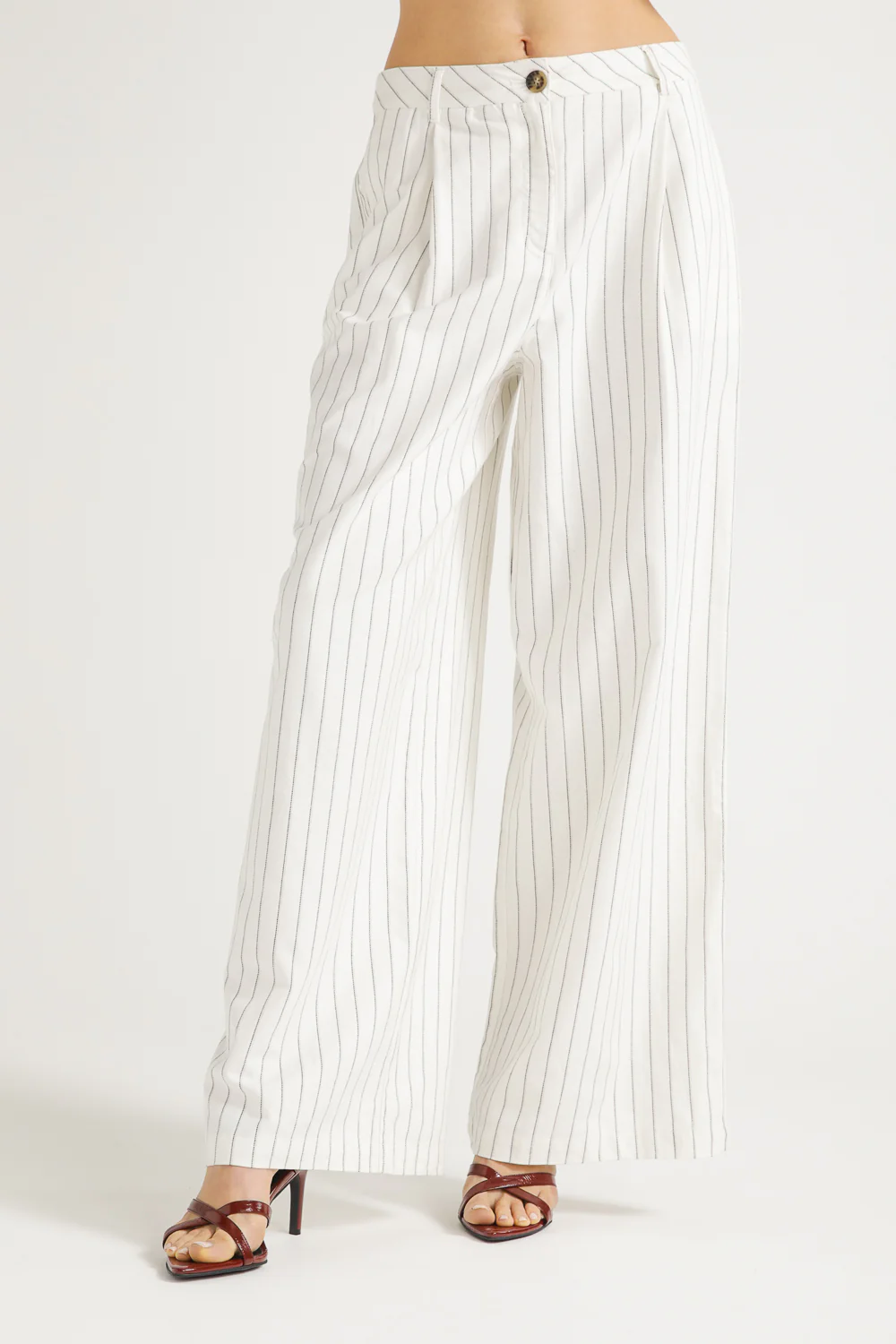 Pinstripe Tailored Pants - Image 3